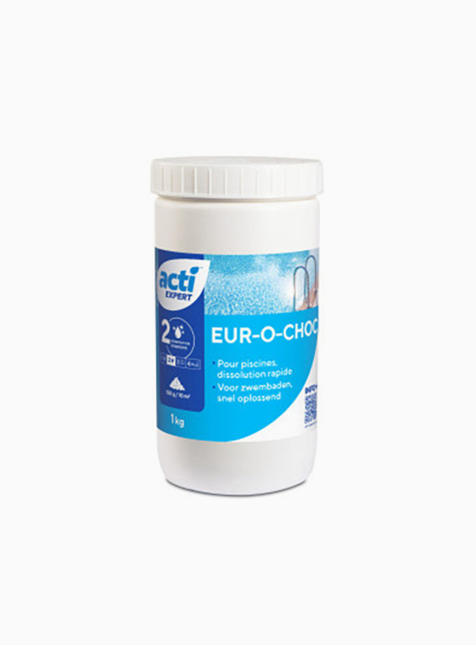 Pot de chlore choc en granulés Euro-O-choc 1kg Acti