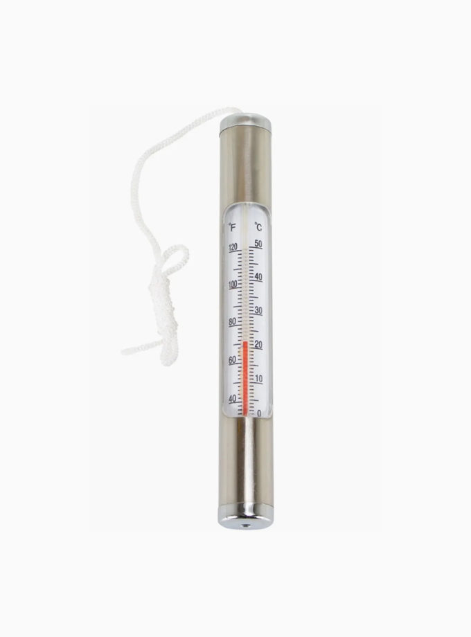 Thermomètre classique chromé