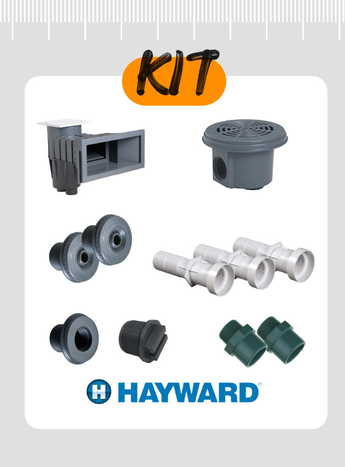 Kit pièces à sceller Hayward - Gris foncé