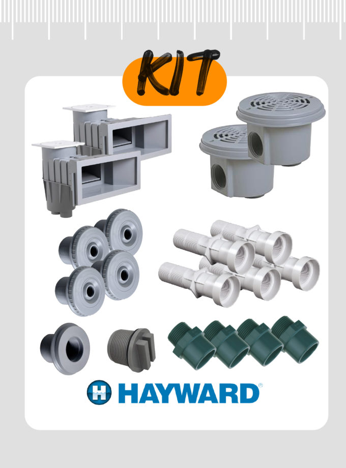Kit pièces à sceller Hayward - Gris clair