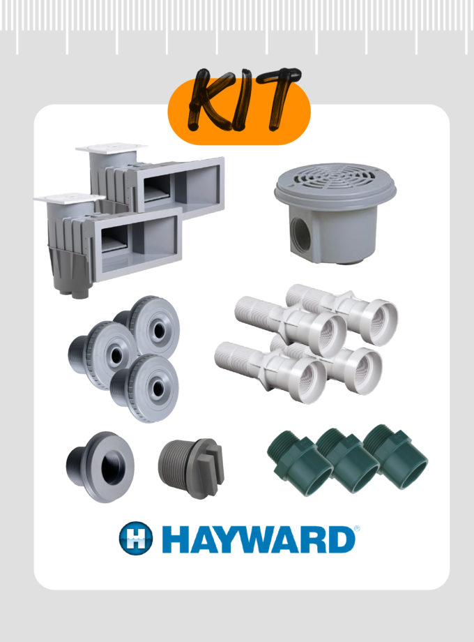 Kit pièces à sceller Hayward - Gris clair