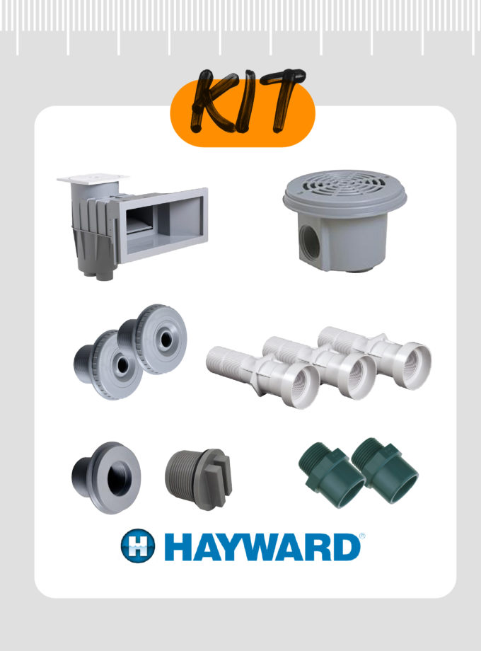 Kit pièces à sceller Hayward - Gris clair