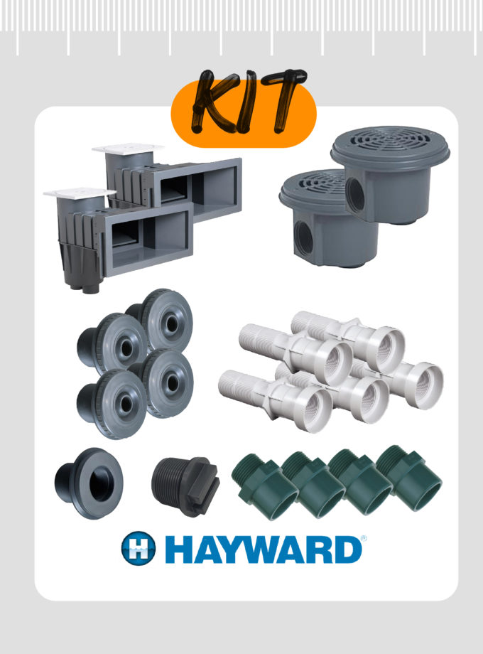 Kit pièces à sceller Hayward - Gris foncé